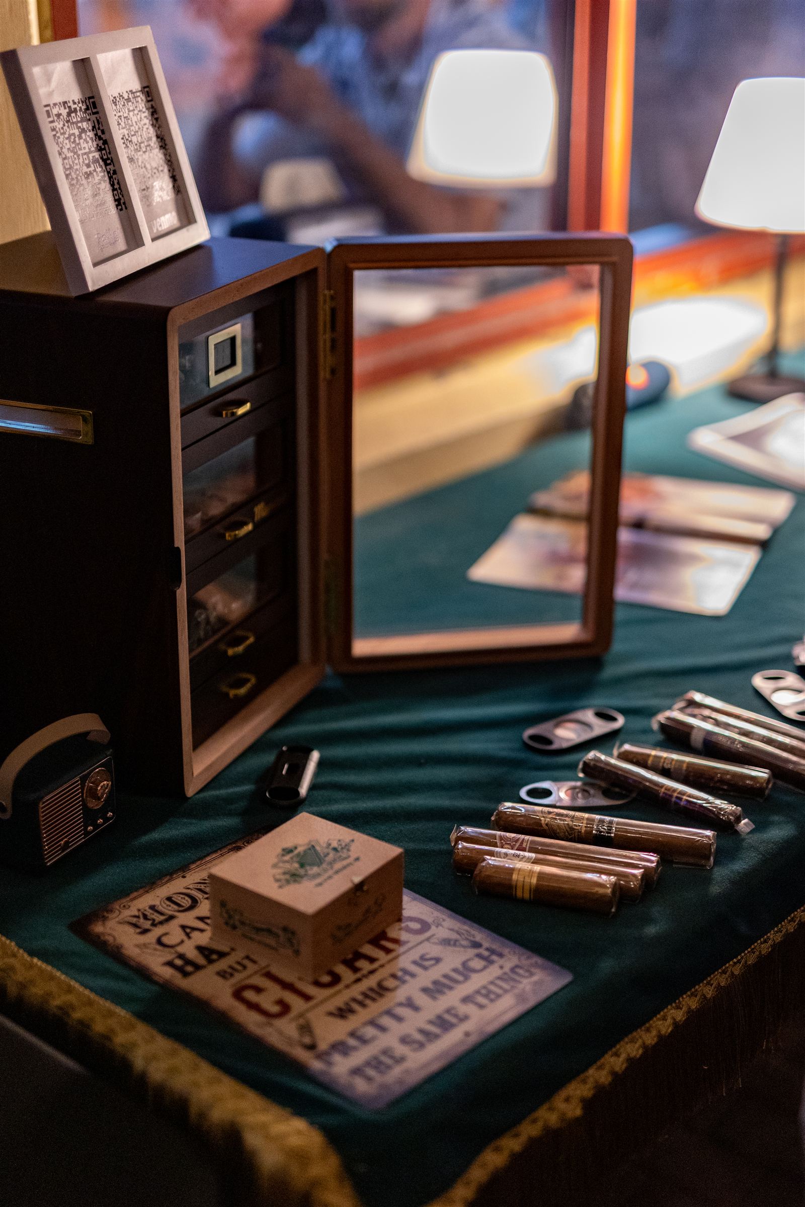 The humidor table